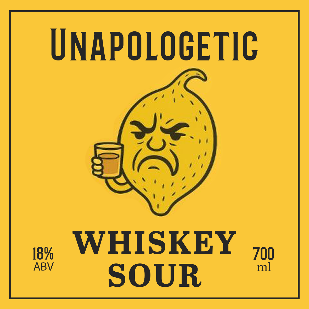 Whiskey Sour Cocktail Bottle (700ml)